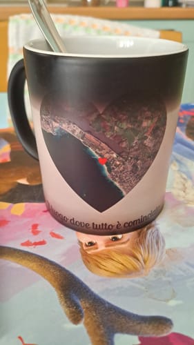 Customer photo review of Tazza magica personalizzata 325ml