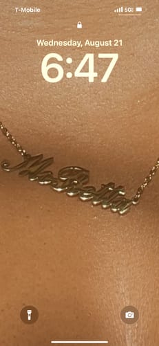 Customer photo review of Personalized Name Necklace