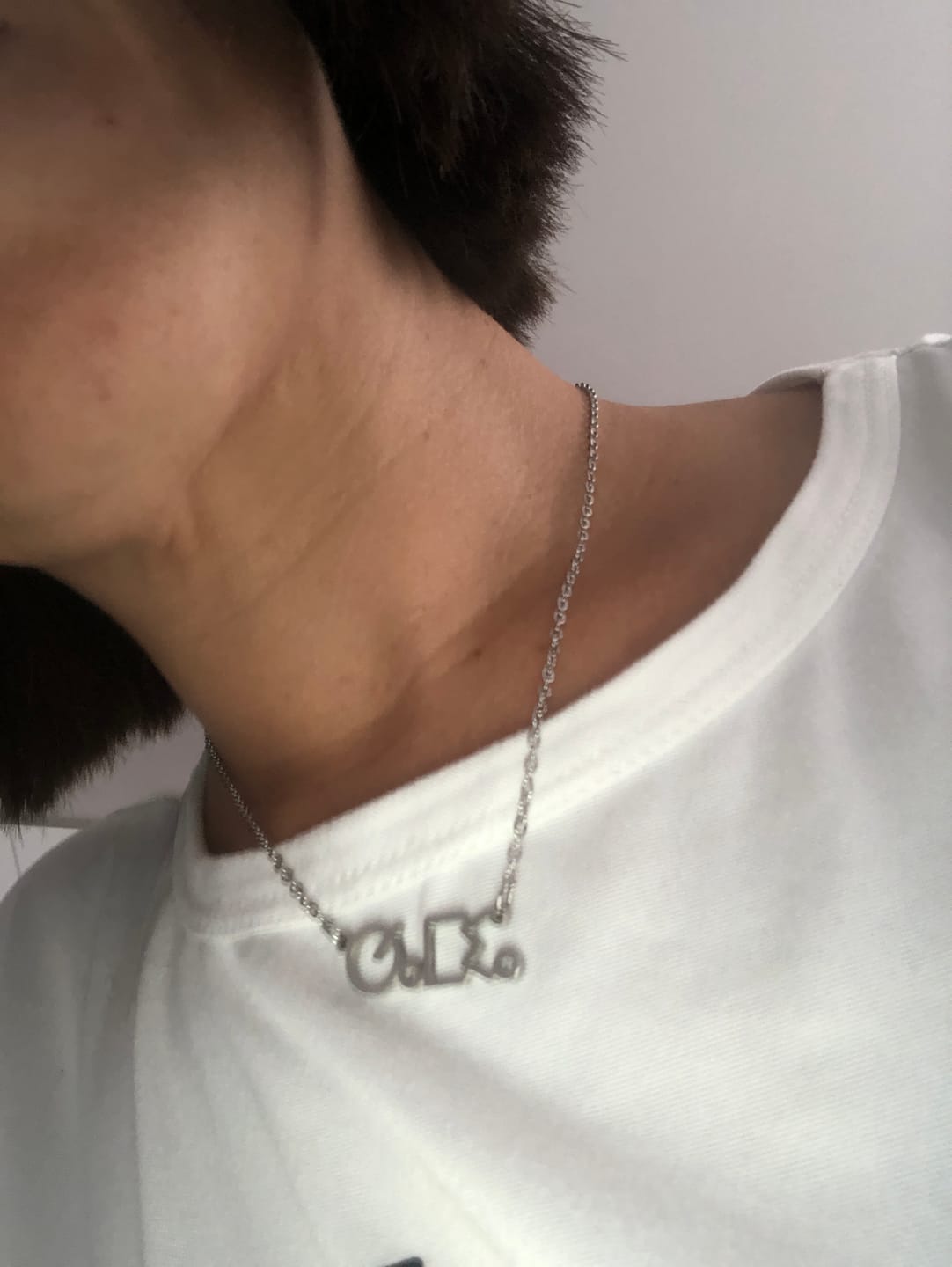 Customer photo review of Collier Personnalisable Amazigh Tifinagh Berbère Marocain
