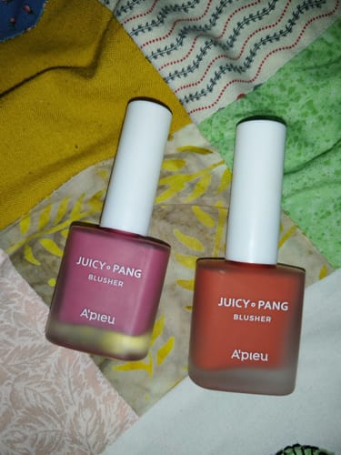 Customer photo review of Juicy-Pang Water Blusher | Rubor líquido acabado radiante 9g