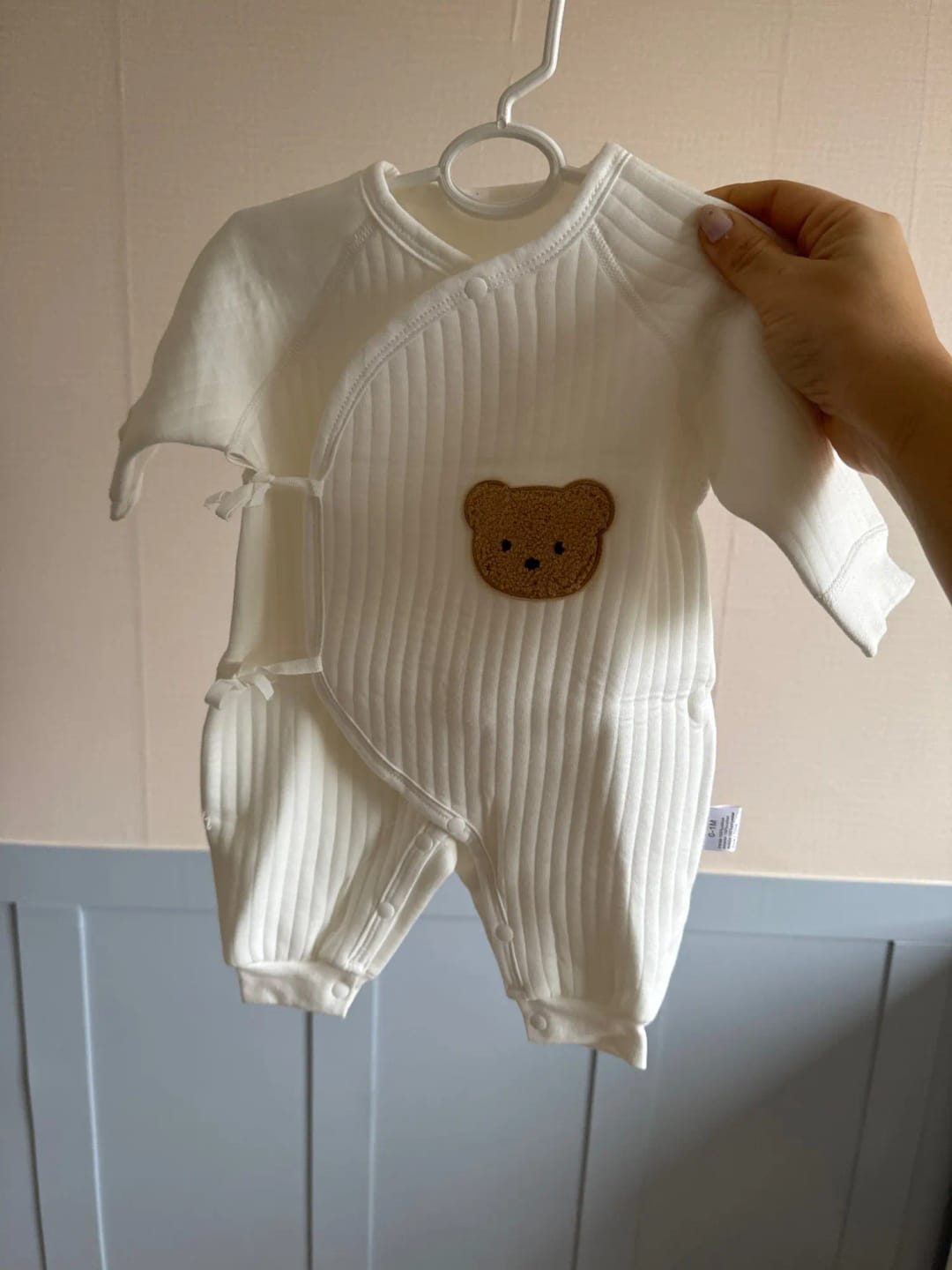 Customer photo review of Newborn Teddy Bear Onesie
