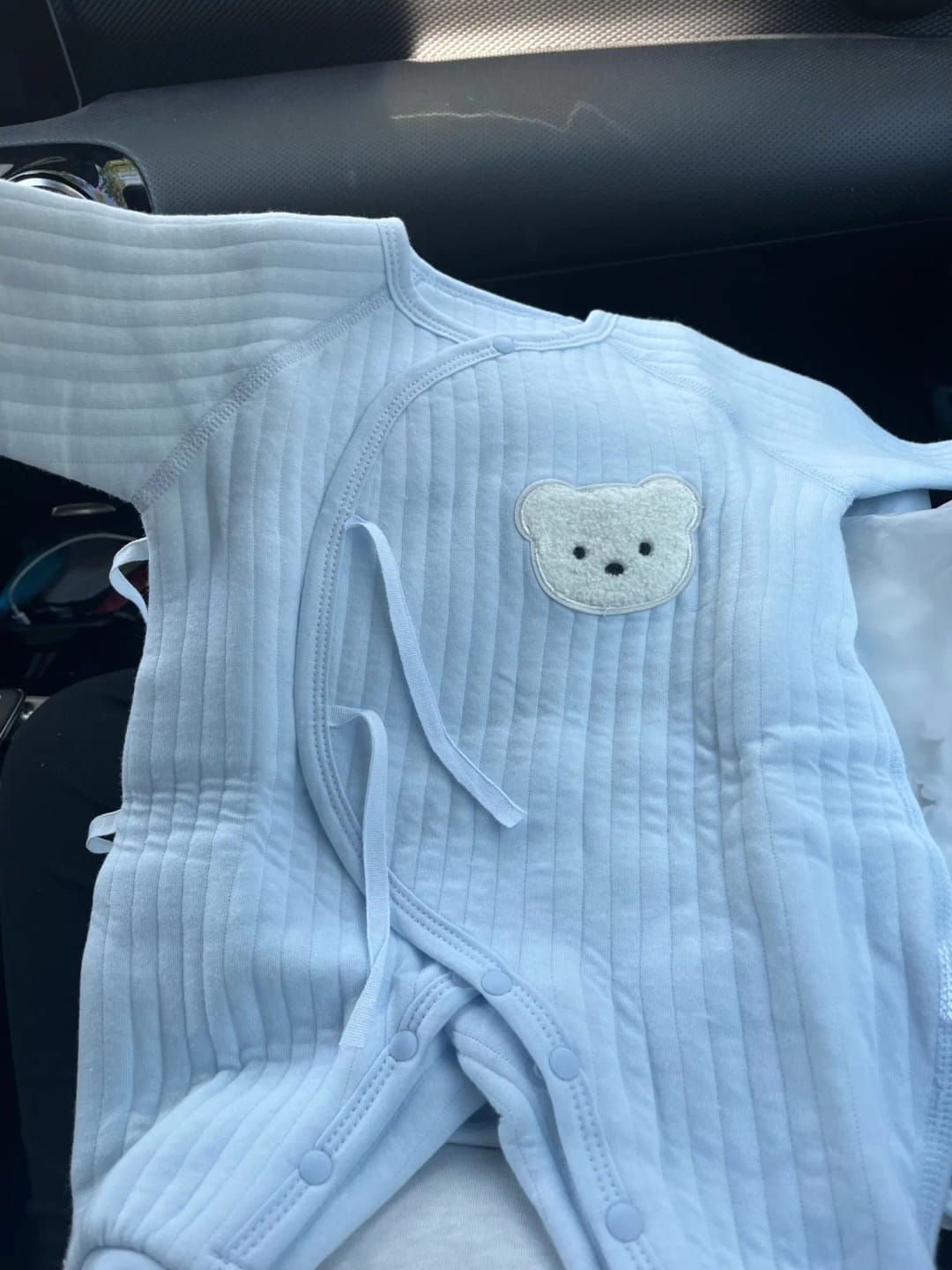 Customer photo review of Newborn Teddy Bear Onesie