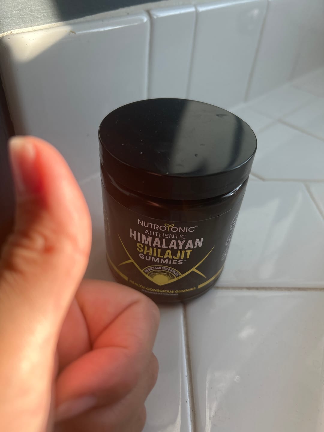 Customer photo review of Authentic Himalayan Shilajit® Gummies Sweetened with Organic Manuka Honey Flavored with Organic Blood Orange Oil & Organic Vanilla