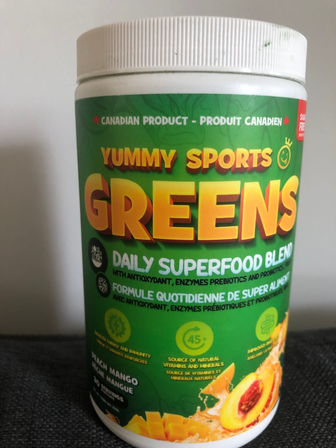 Customer photo review of Yummy Sports - Greens - 300g