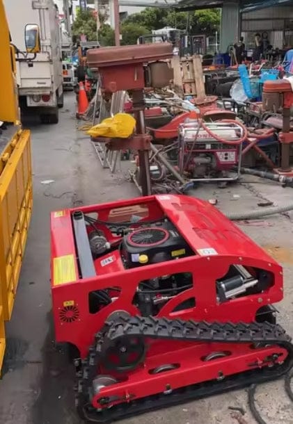 Customer photo review of MS550B Remote Control Lawn Mower with Tracks – 21" Gasoline Remote Control Mower