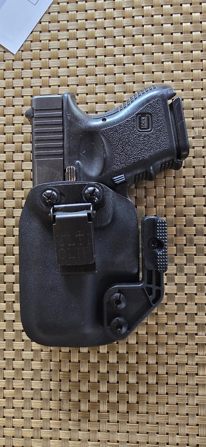 Customer photo review of Breakout 2.0 IWB Holster | Rapid Access, Complete Concealment, and All-Day Comfort.