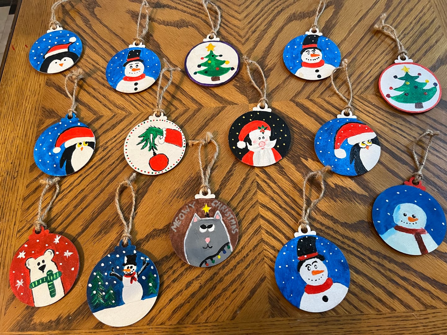 Customer photo review of Unfinished Wood Christmas Ornament Shape - Craft - up to 36" DIY