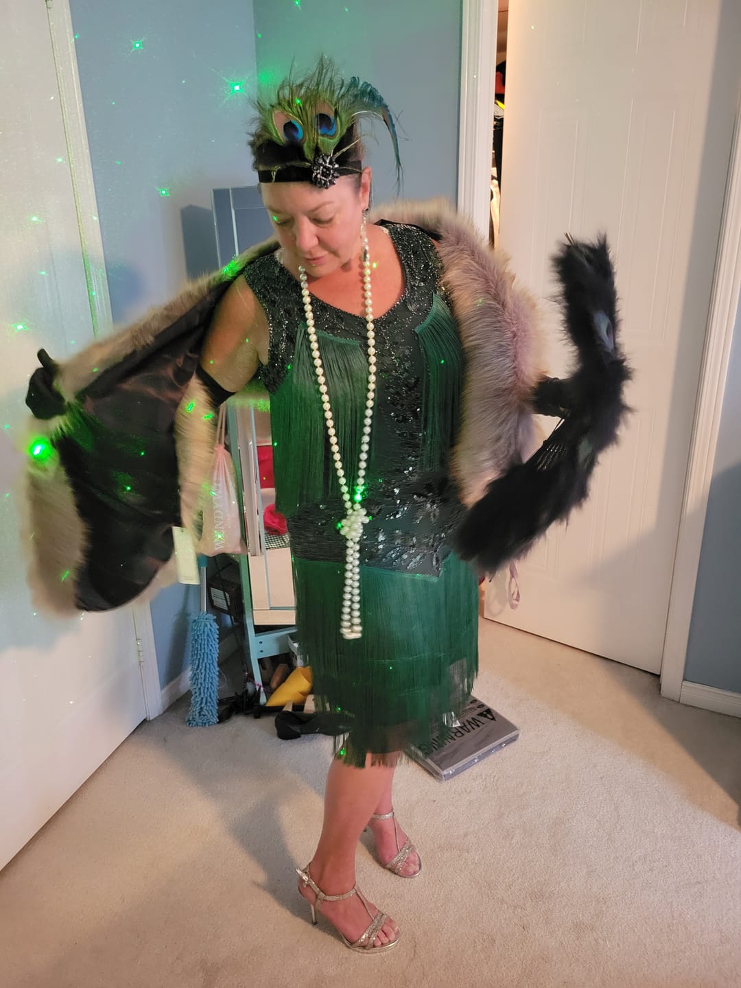 Customer photo review of Aletta Flapper Dress - Green
