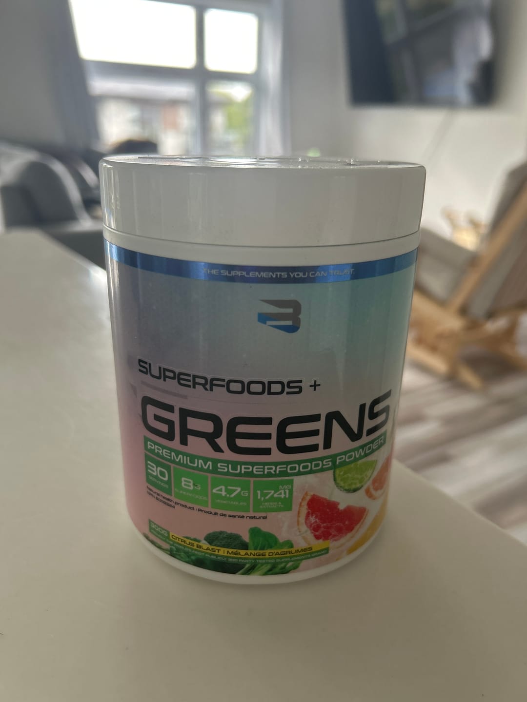 Customer photo review of Believe Supplements - Superfoods + Greens - 300g