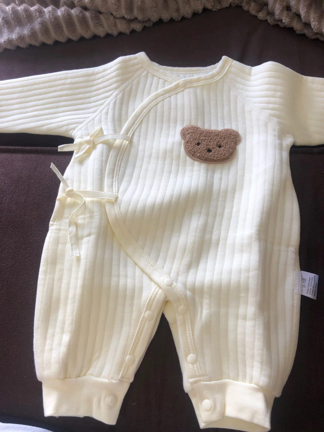 Customer photo review of Newborn Teddy Bear Onesie