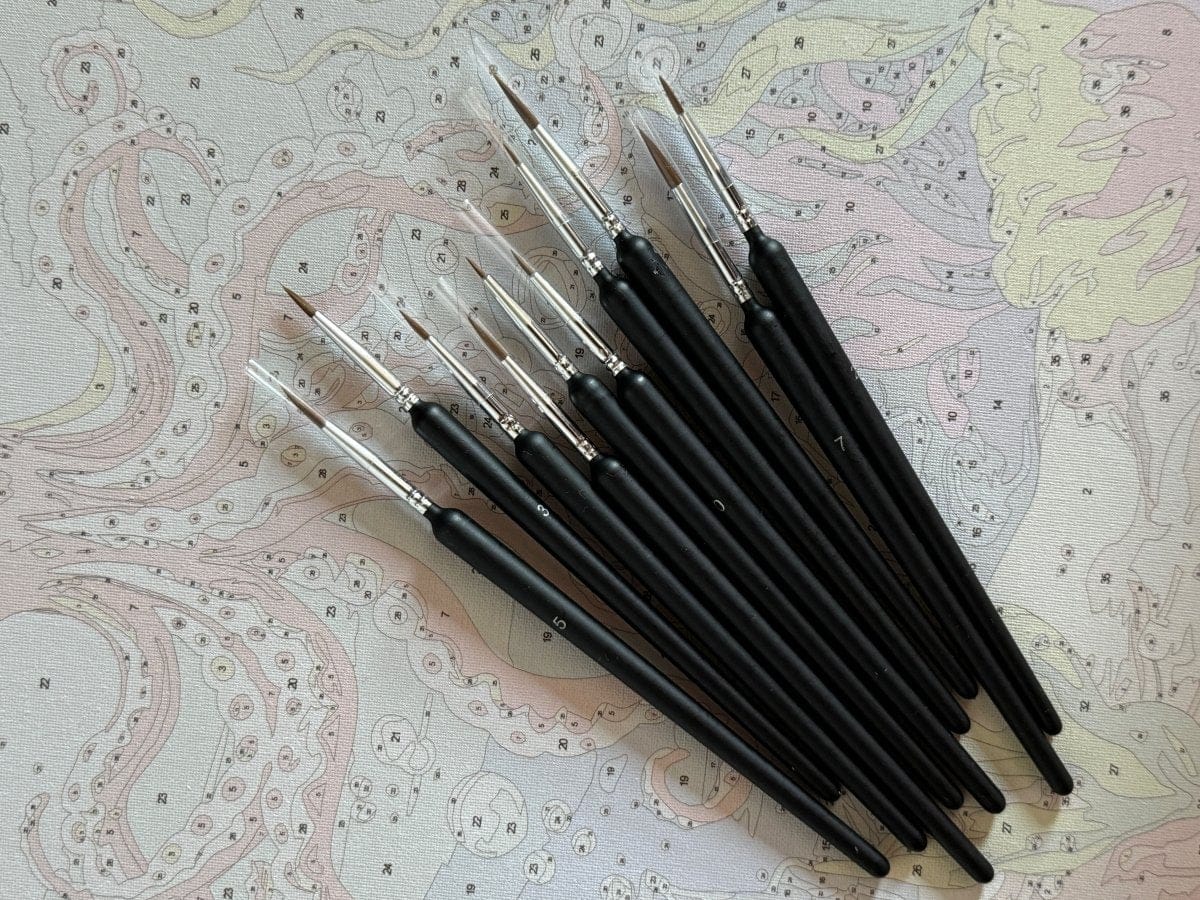 Customer photo review of Precision Detail Brushes (Set of 10)