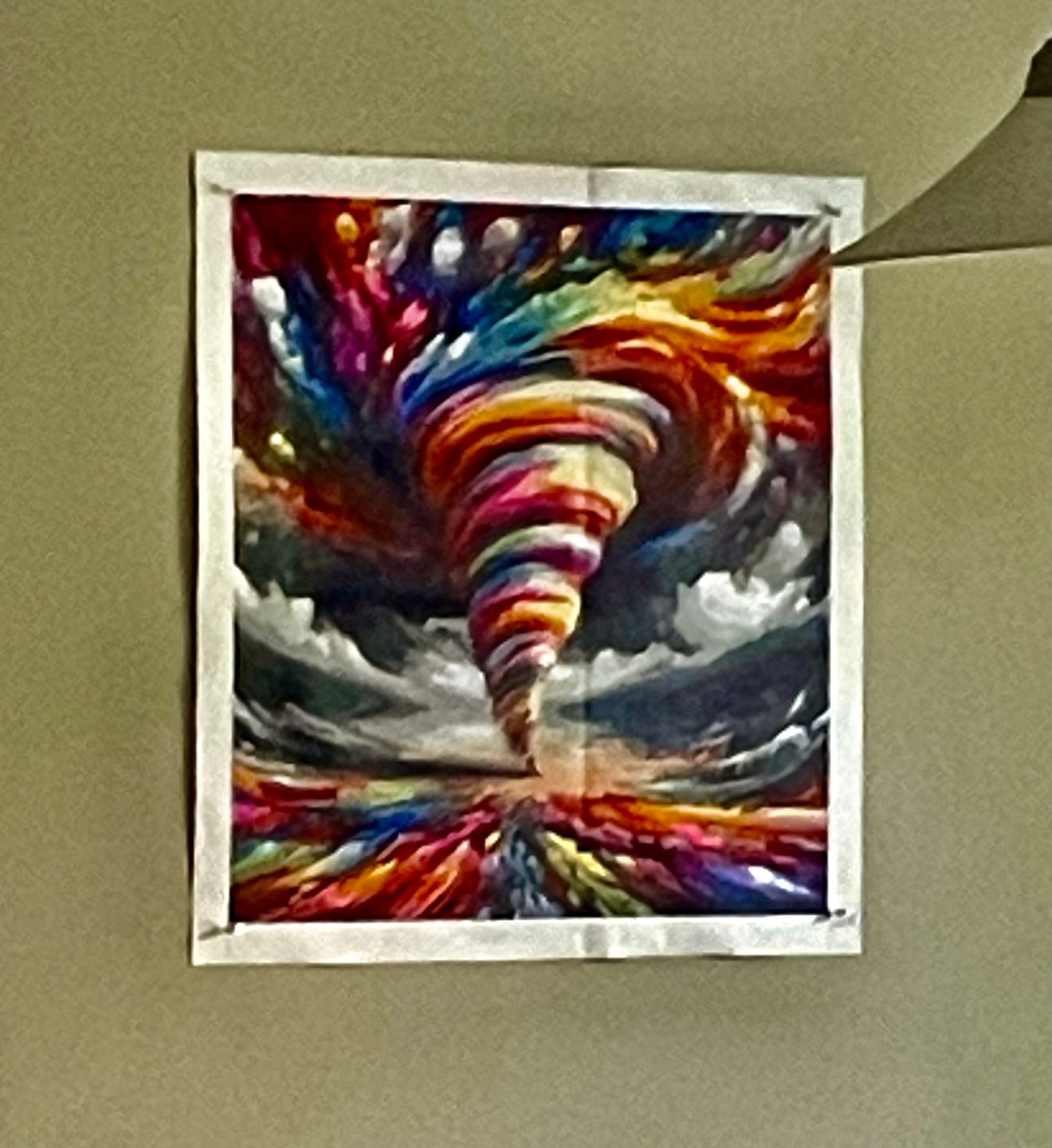 Customer photo review of Paint by Numbers - color swirls of passion