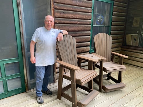 Customer photo review of DuraWeather Poly® Lakeside Counter Height Tete-a-tete