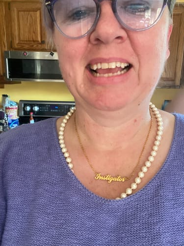 Customer photo review of Personalized Name Necklace