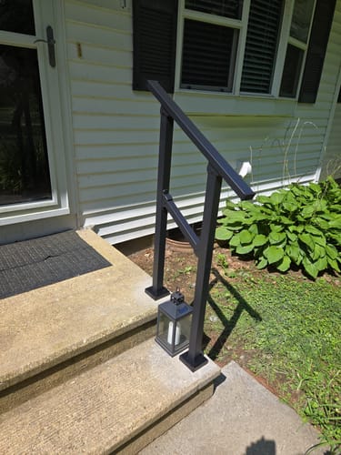 Customer photo review of Stair Handrail Kit