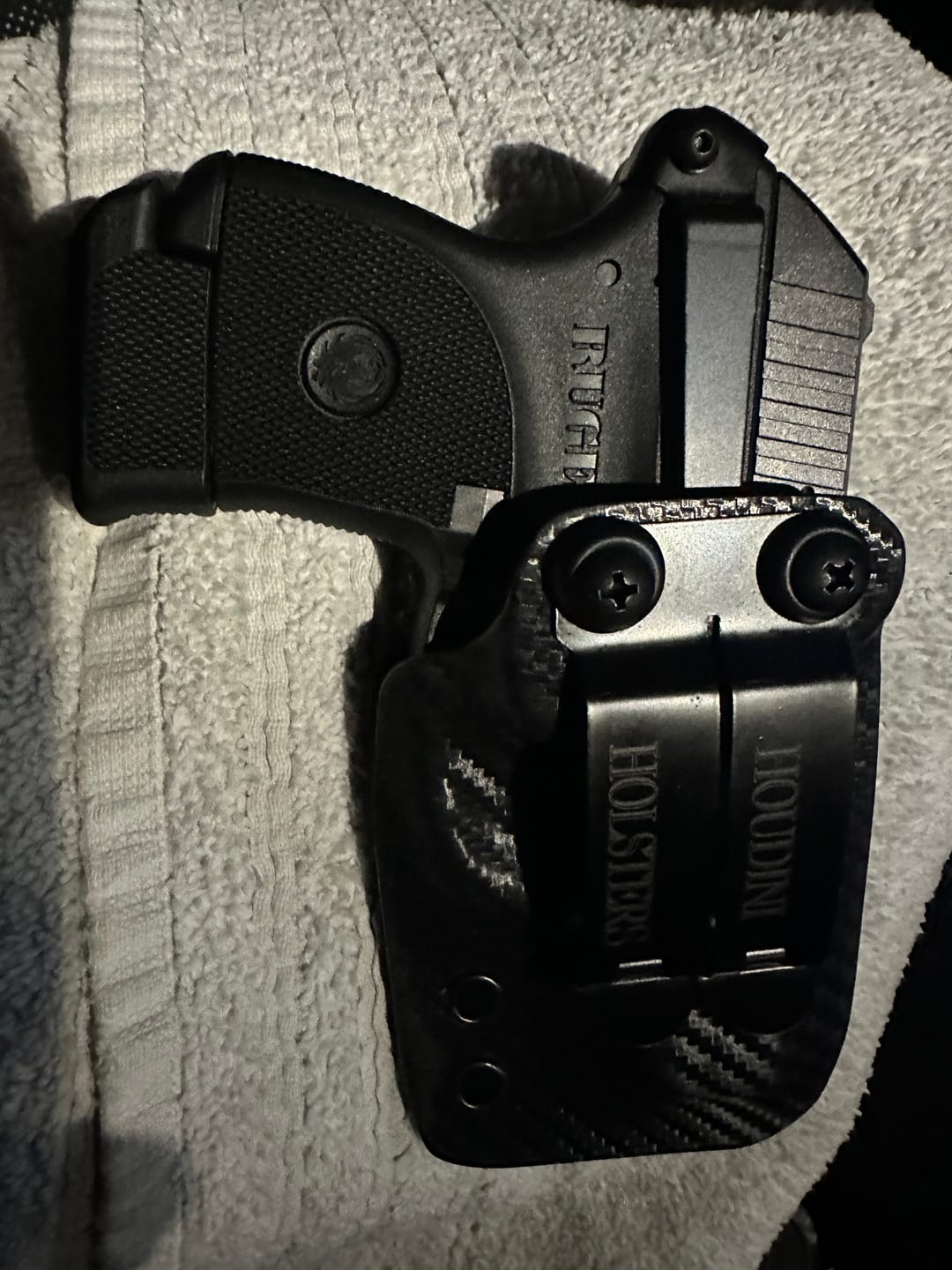 Customer photo review of Breakout 2.0 IWB Holster | Rapid Access, Complete Concealment, and All-Day Comfort.