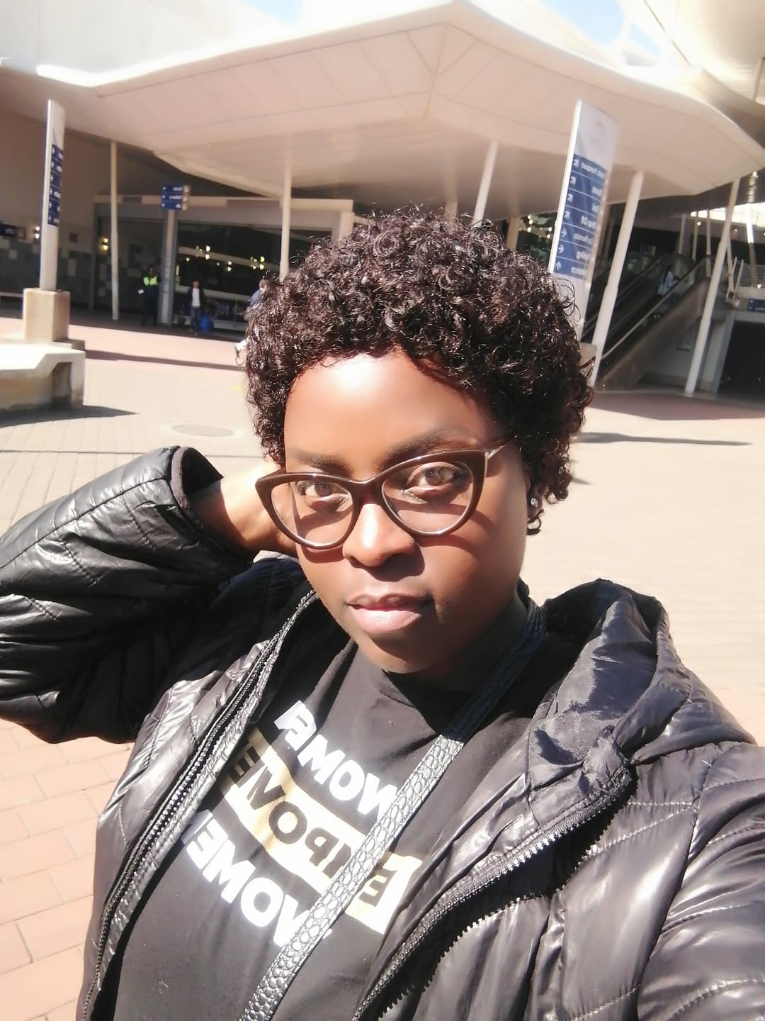 Customer photo review of Brazilian Curly Afro full Cap 8"