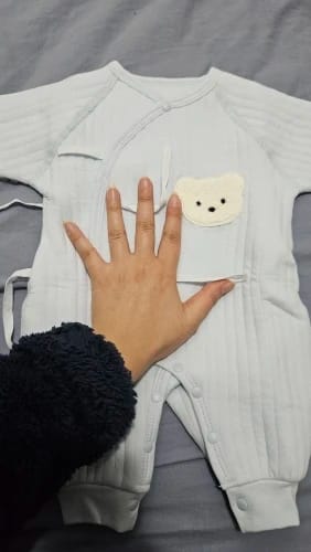 Customer photo review of Newborn Teddy Bear Onesie