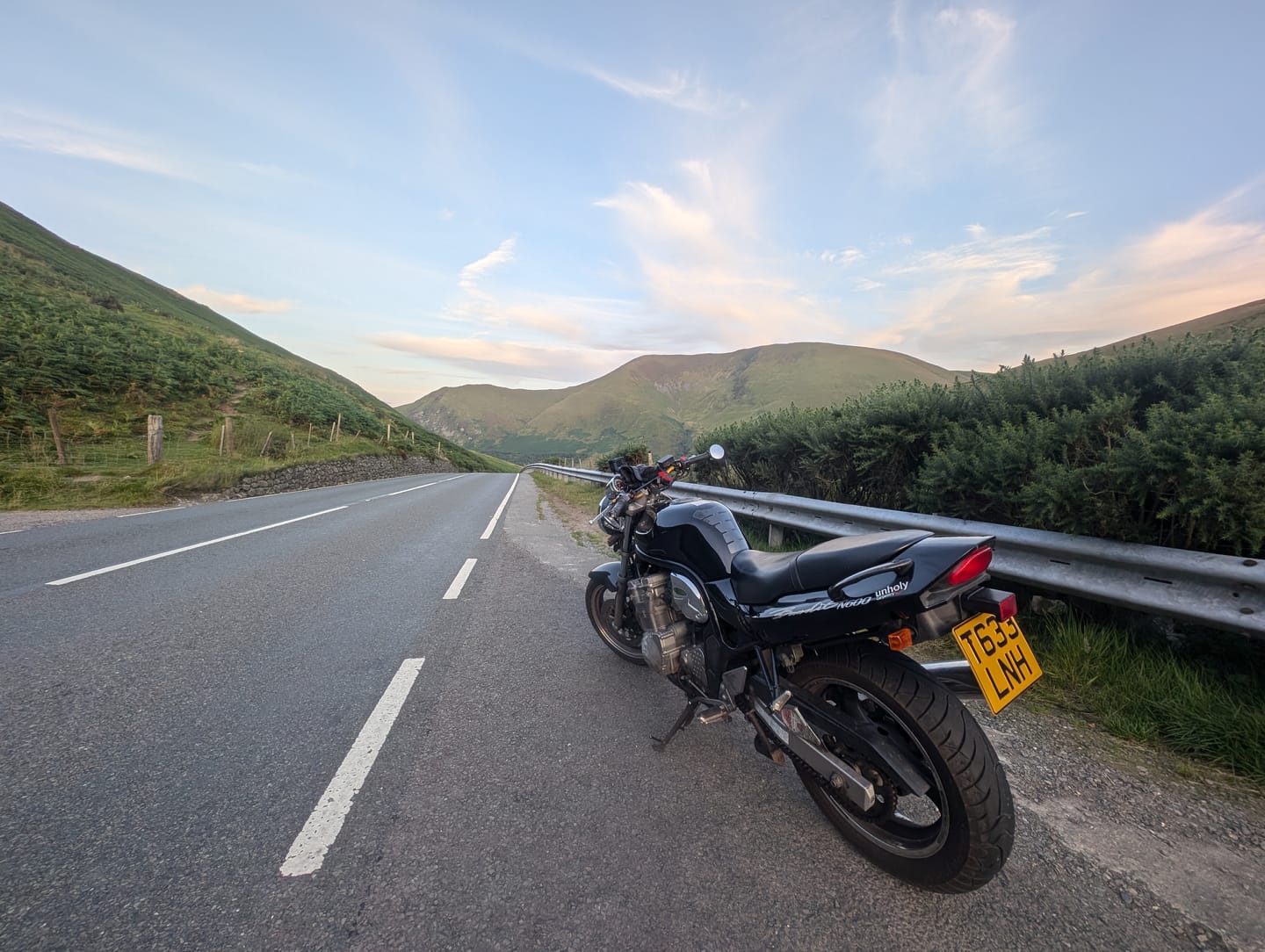 Customer photo review of Metal Pressed Motorcycle Number Plate – 9 x 7 Inches
