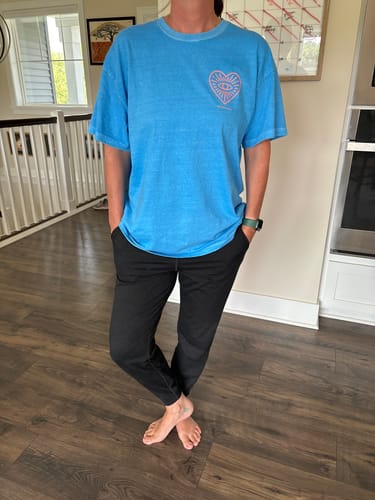 Customer photo review of A+H Heart Eye Logo Tee