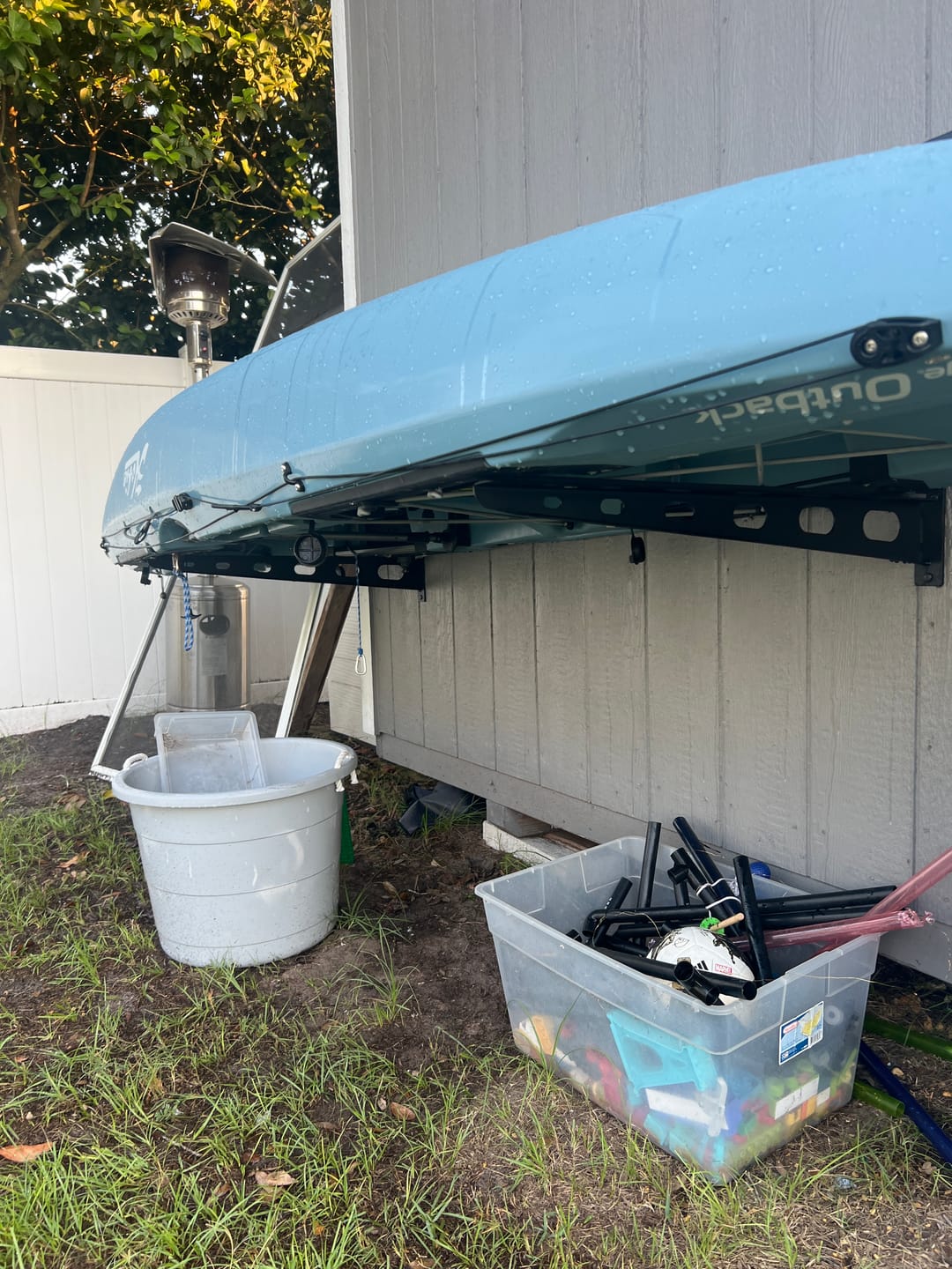 Customer photo review of Wall Mounted Watersport Rack