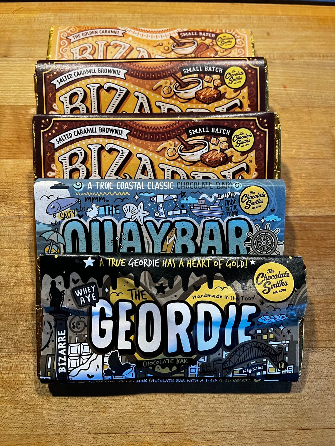 Customer photo review of The Geordie Bar double chocolate and caramel filled bar 145g