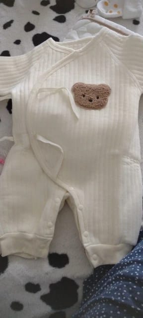 Customer photo review of Newborn Teddy Bear Onesie