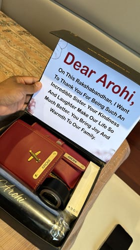 Customer photo review of Travel Love Personalized Gift Hamper For Her