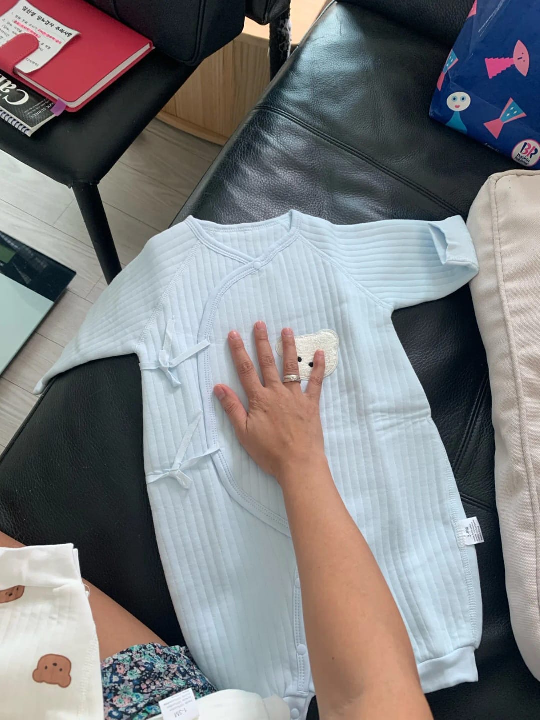 Customer photo review of Newborn Teddy Bear Onesie