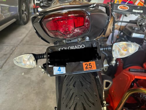 Customer photo review of Triumph Street Triple / 765 / Daytona 675/Moto2  - Tail Tidy Kit 2013+