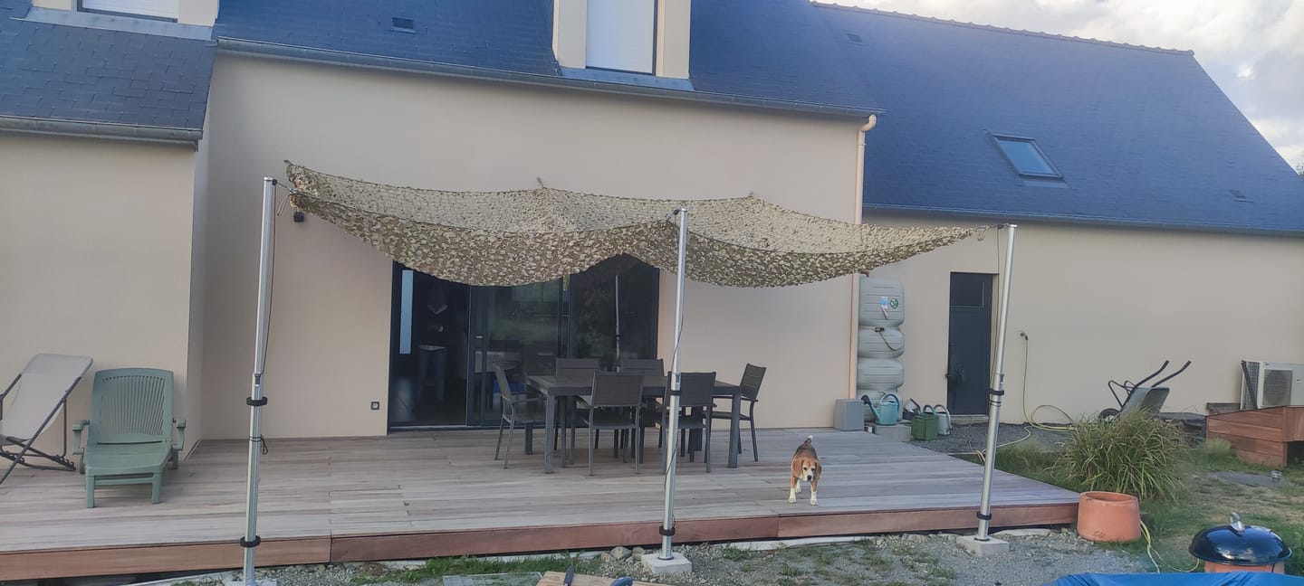 Customer photo review of Mât télescopique en aluminium pour Filet de Camouflage