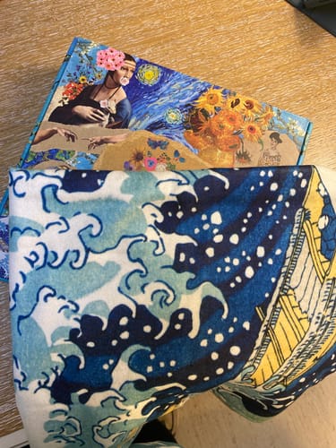 Customer photo review of The Great Wave off Kanagawa Plaj Havlusu