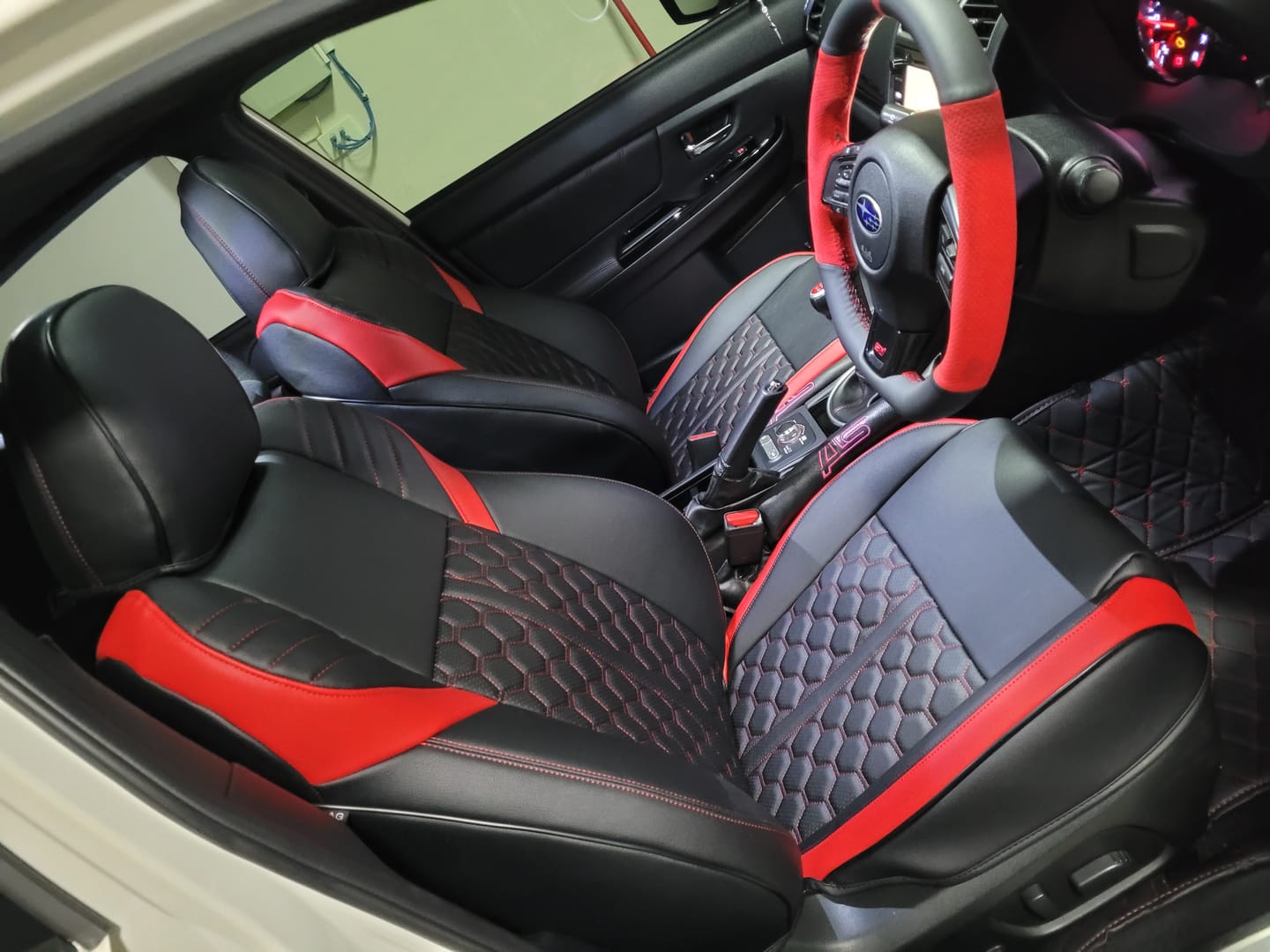 Customer photo review of 2015-21 Subaru WRX / STi Custom Leather Seat Covers