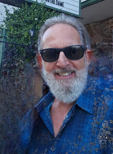 Customer photo review of Men's Blue Cotton Vintage Short Sleeve Summer Button Up Shirt