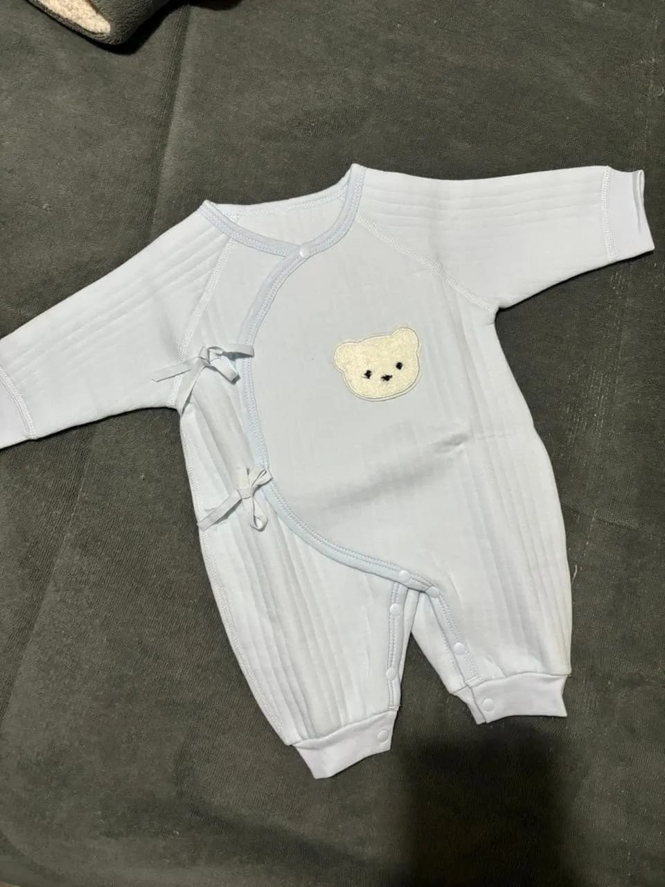 Customer photo review of Newborn Teddy Bear Onesie