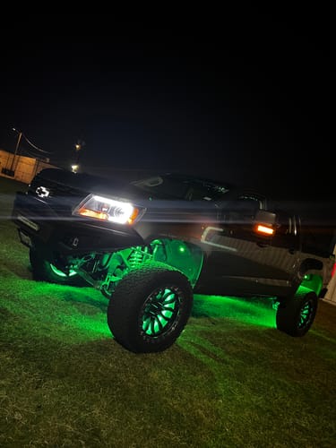 Customer photo review of Premium RGB+W Wheel Lights