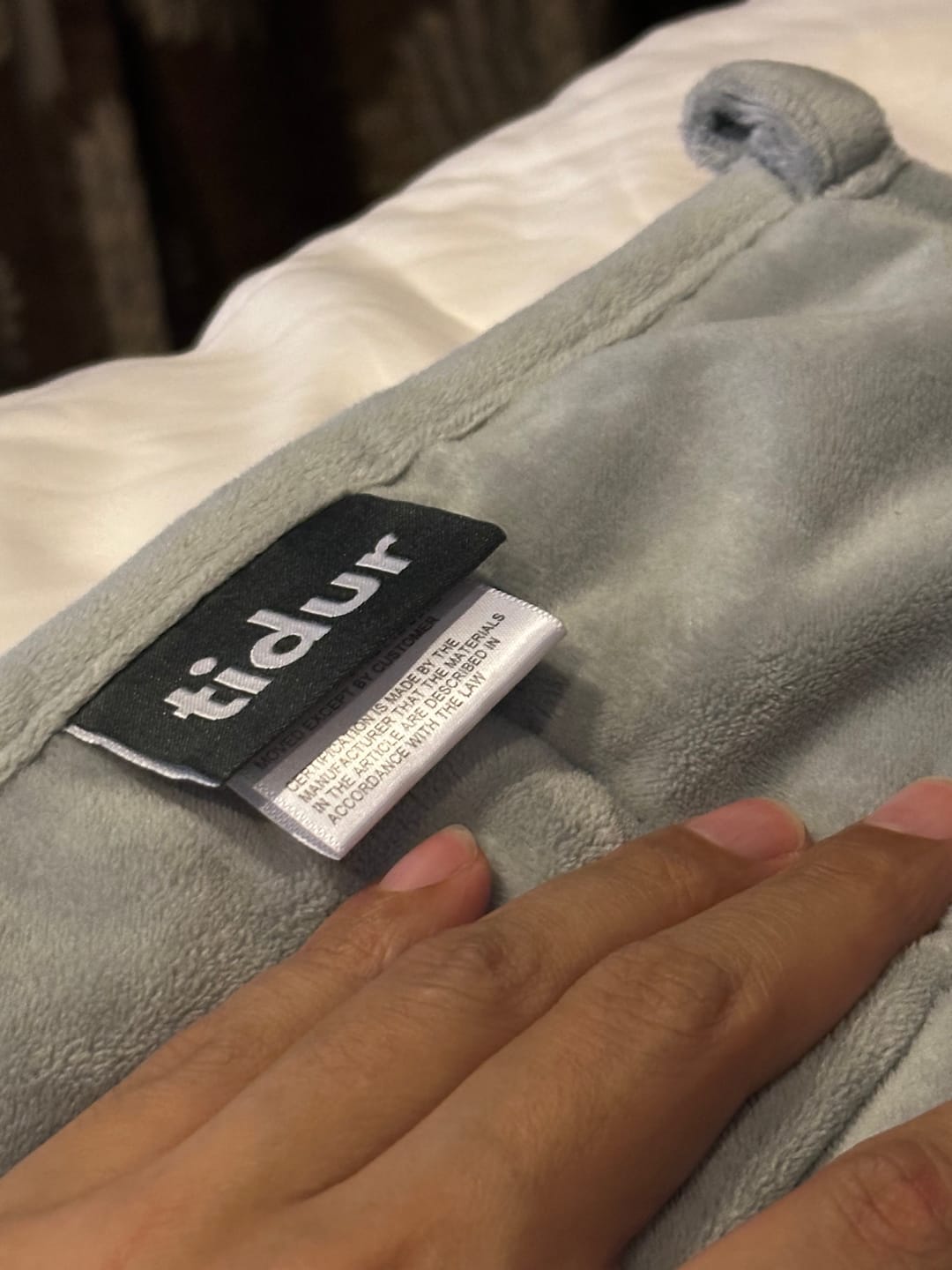 Customer photo review of Tidur Weighted Blankets
