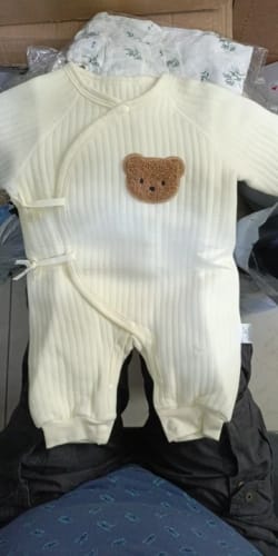 Customer photo review of Newborn Teddy Bear Onesie