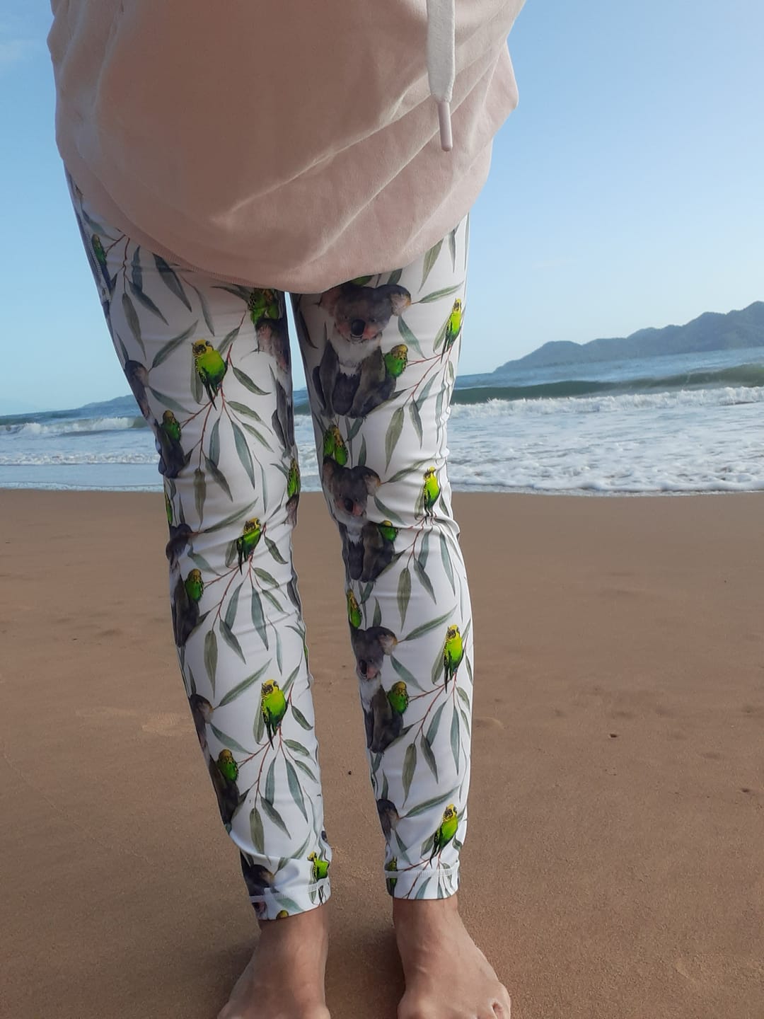 Customer photo review of PREORDER Budgie Koala Women's Leggings (Ships w/c 10th June)