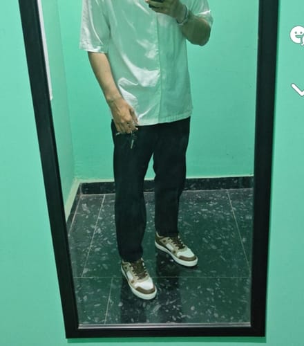 Customer photo review of ELEVEN-ELEVEN Beige brown Men's casual sneaker