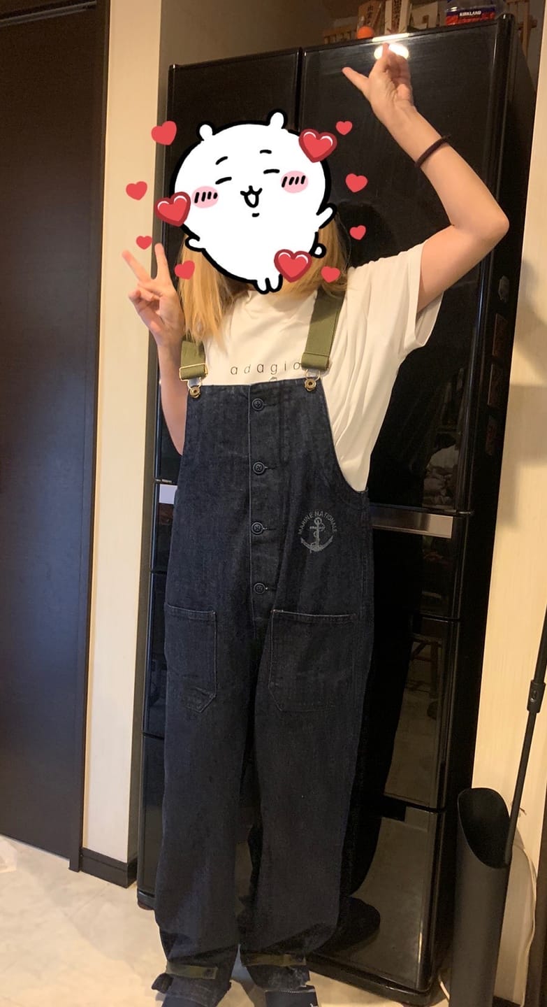 Customer photo review of アメリカンレトロ海軍デッキオーバーオール　デニム