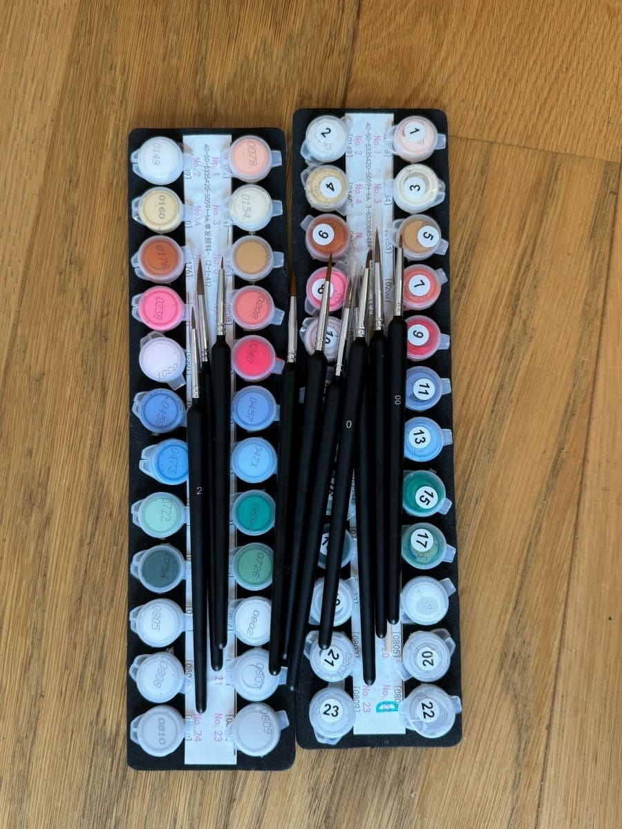 Customer photo review of Precision Detail Brushes (Set of 10)