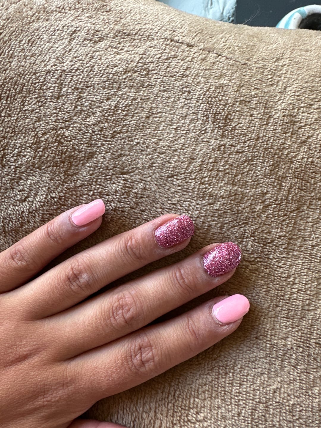 Customer photo review of Lovely Pink Dipping Powder