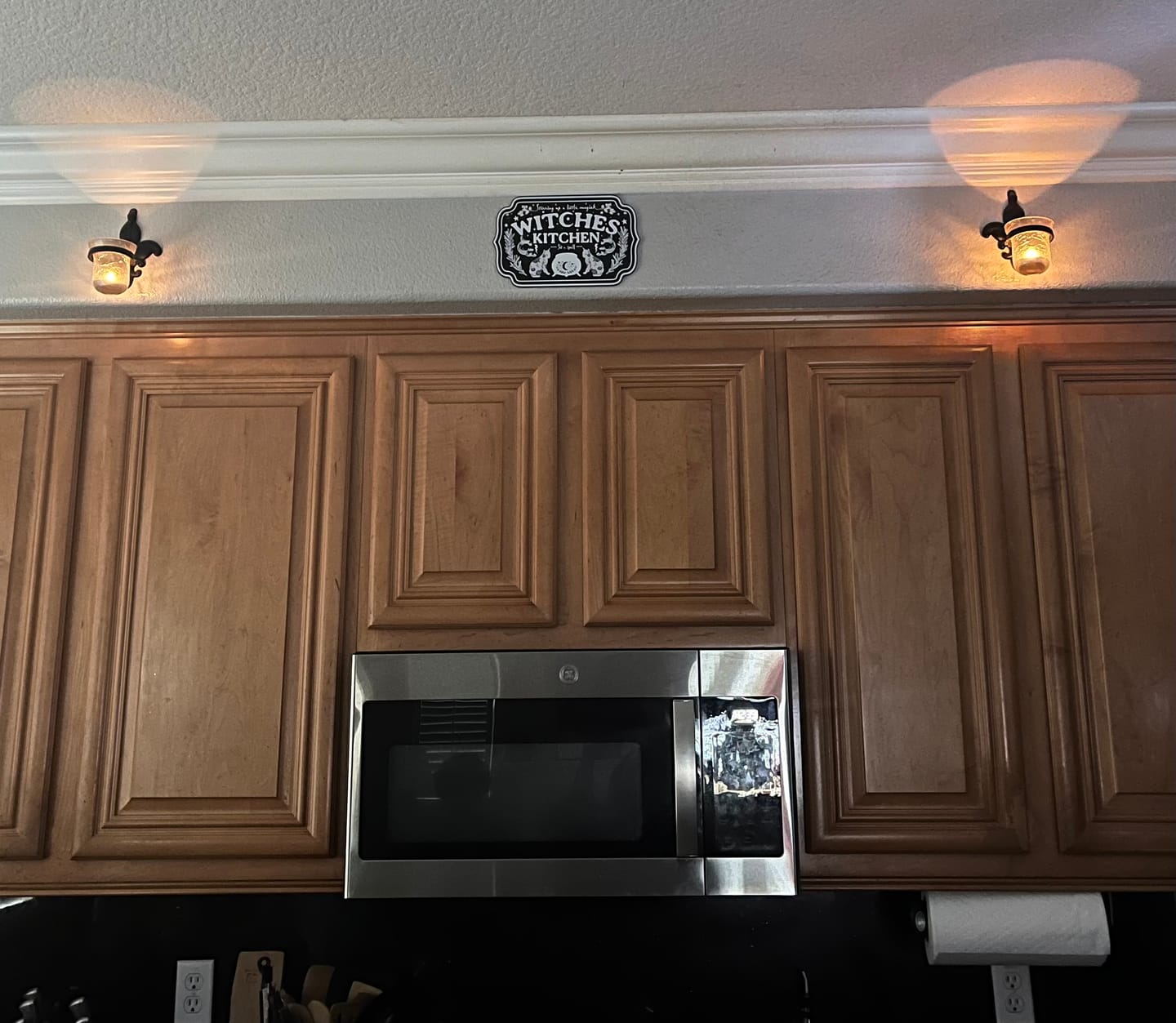 Customer photo review of Witchy Décor Wooden Sign