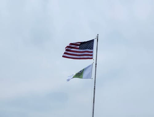 Customer photo review of Ultra Heavy Duty American Flag - 2-ply Polyester - Made In USA