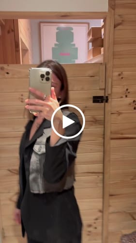 Customer video review of Blazer Aplicación Denim