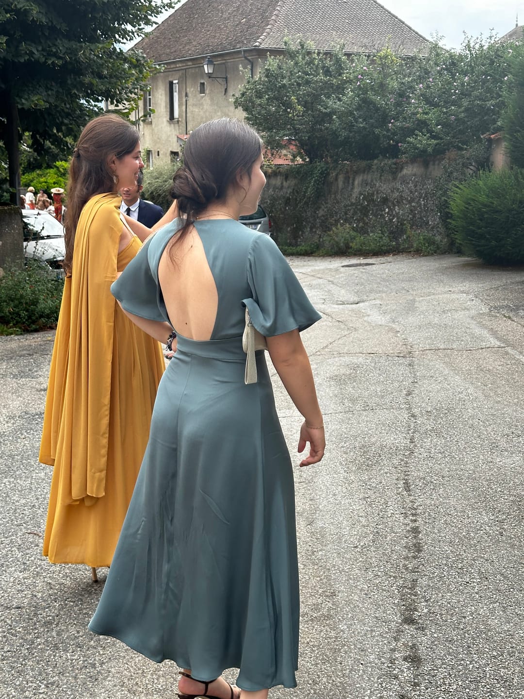 Customer photo review of Coralie Silk Dress