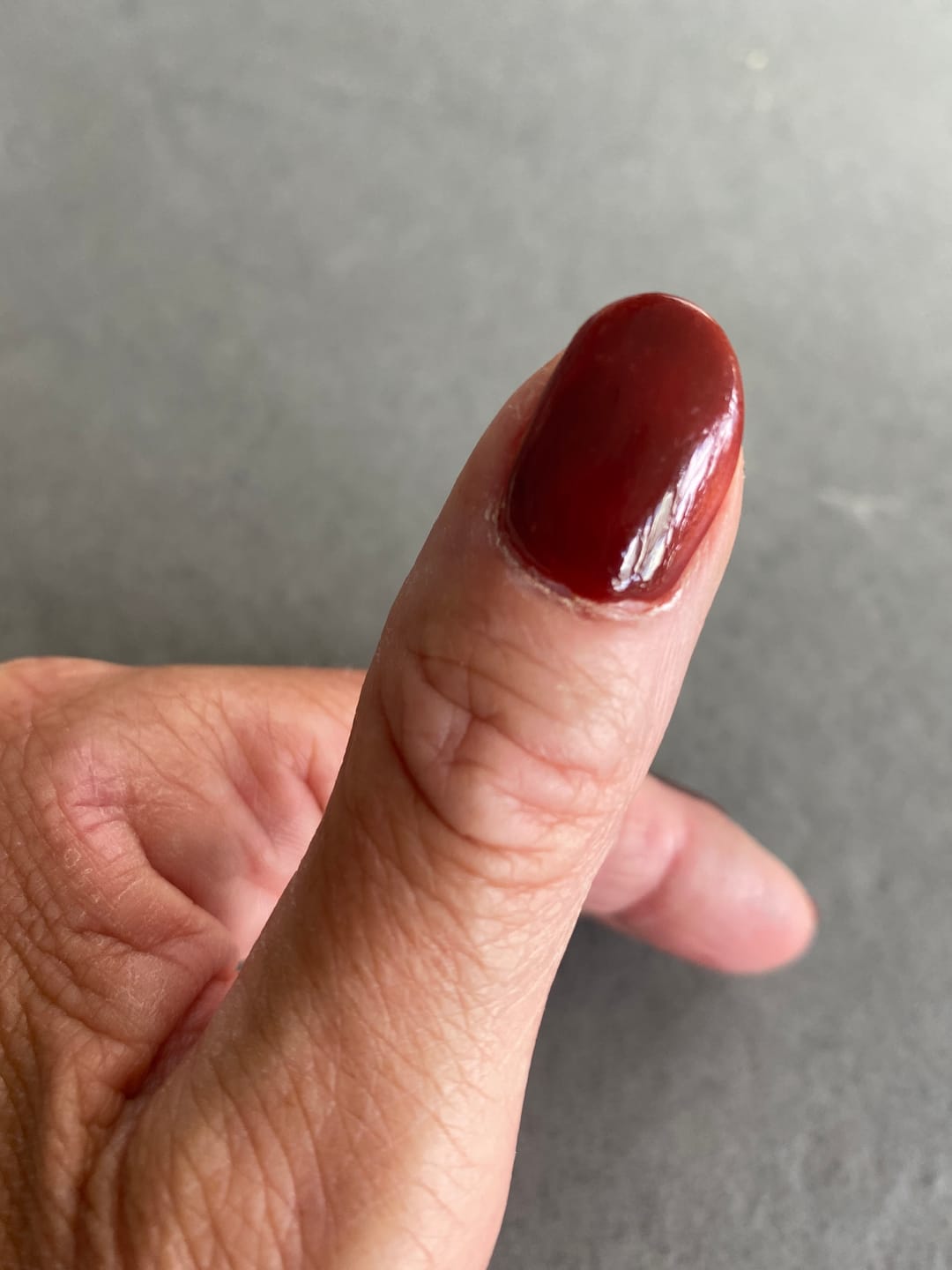 Customer photo review of Rogue Red Dipping Powder