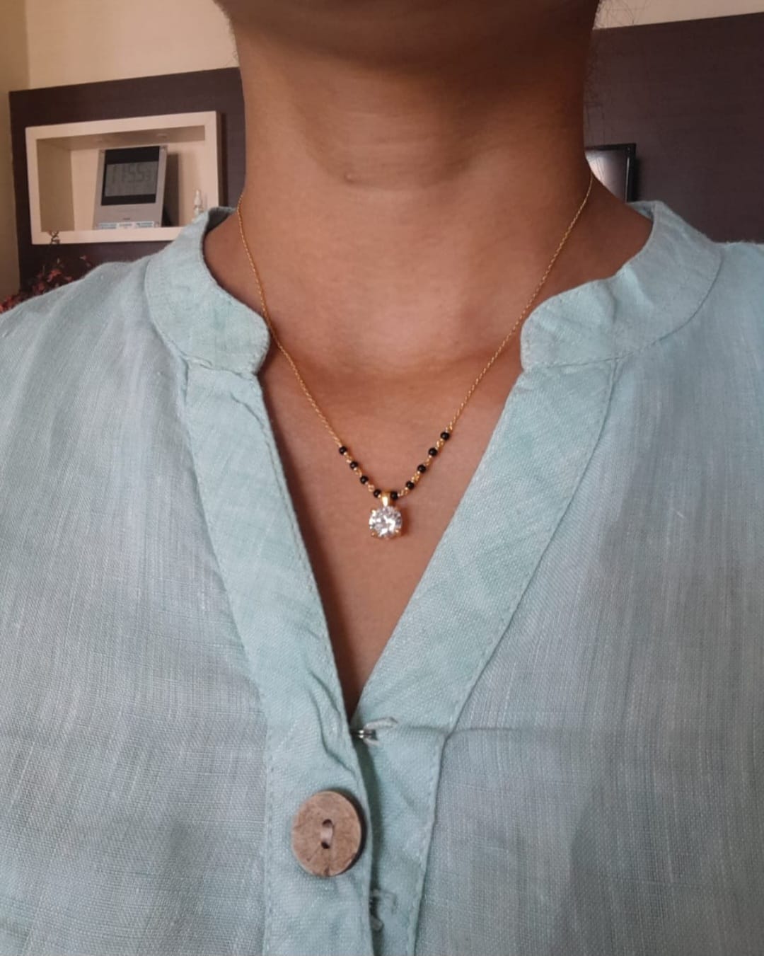 Customer photo review of Royal Diamond Mangalsutra | BIS Hallmarked | 18k Gold Vermeil