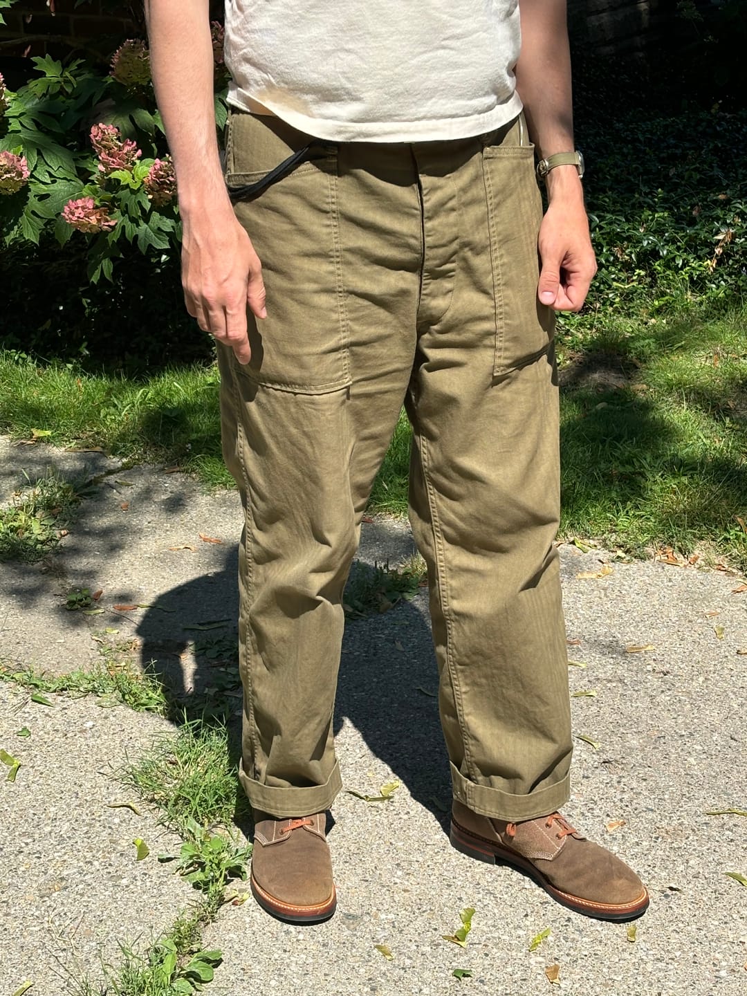 Customer photo review of USMC P-41 HBT Utility Fatigue Trousers